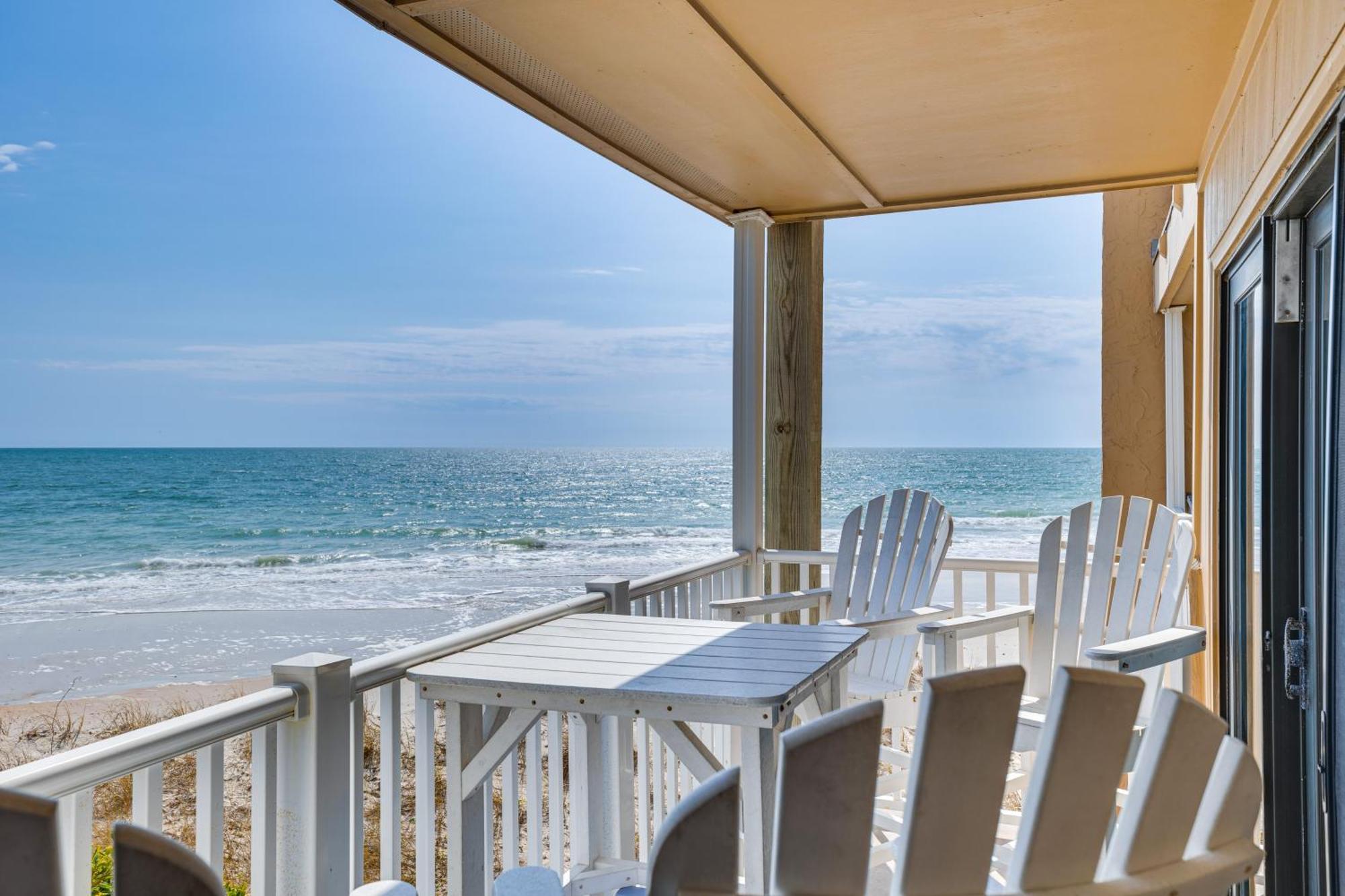 Steps To The Beach Oceanfront Condo With Lanai! North Topsail Beach Eksteriør bilde