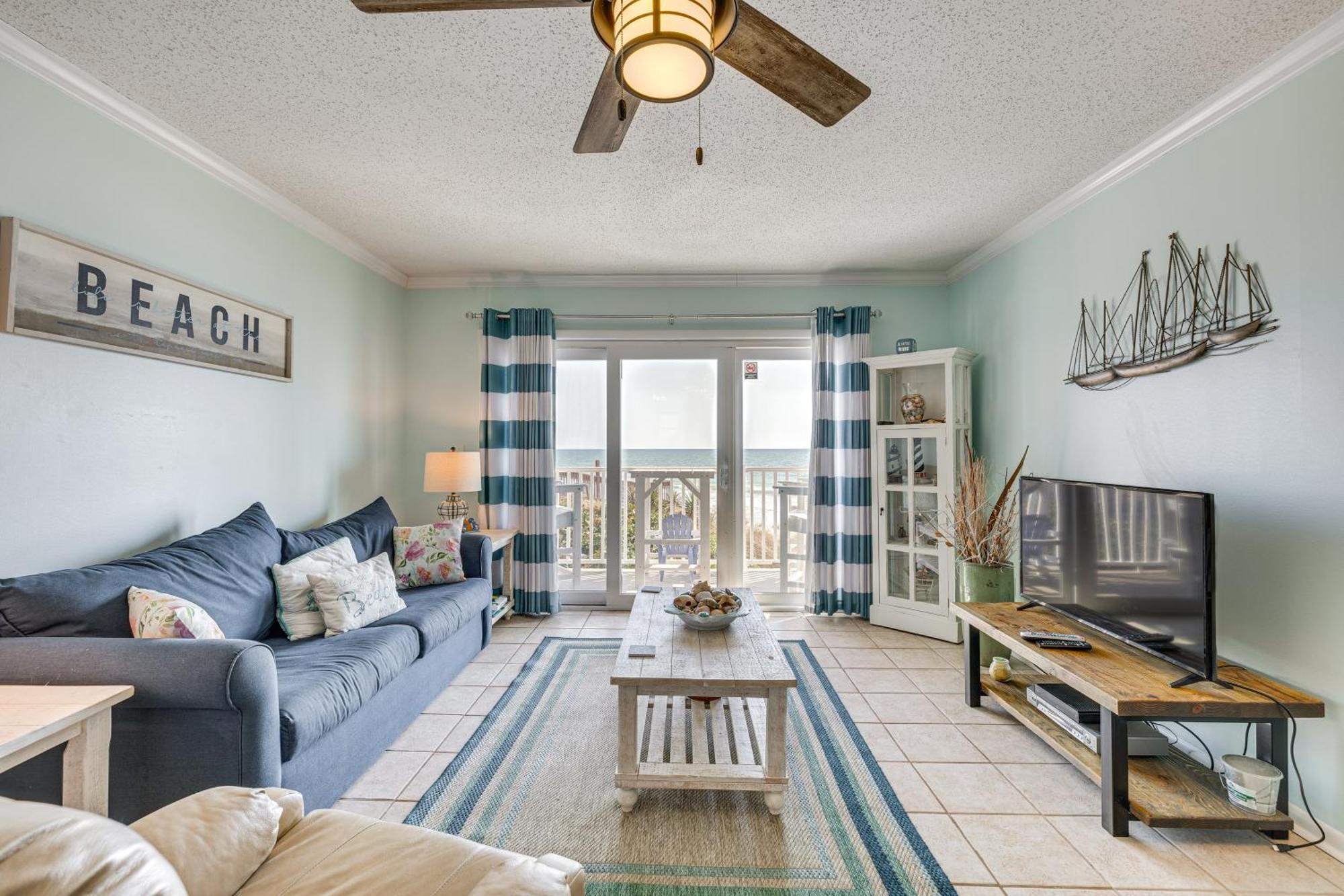 Steps To The Beach Oceanfront Condo With Lanai! North Topsail Beach Eksteriør bilde
