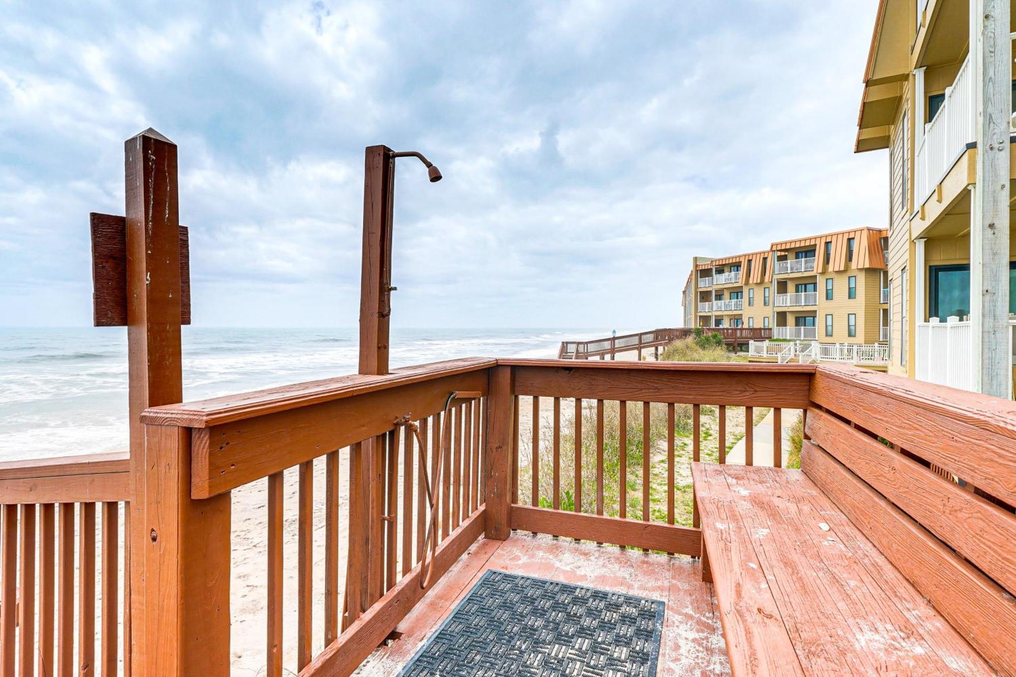 Steps To The Beach Oceanfront Condo With Lanai! North Topsail Beach Eksteriør bilde