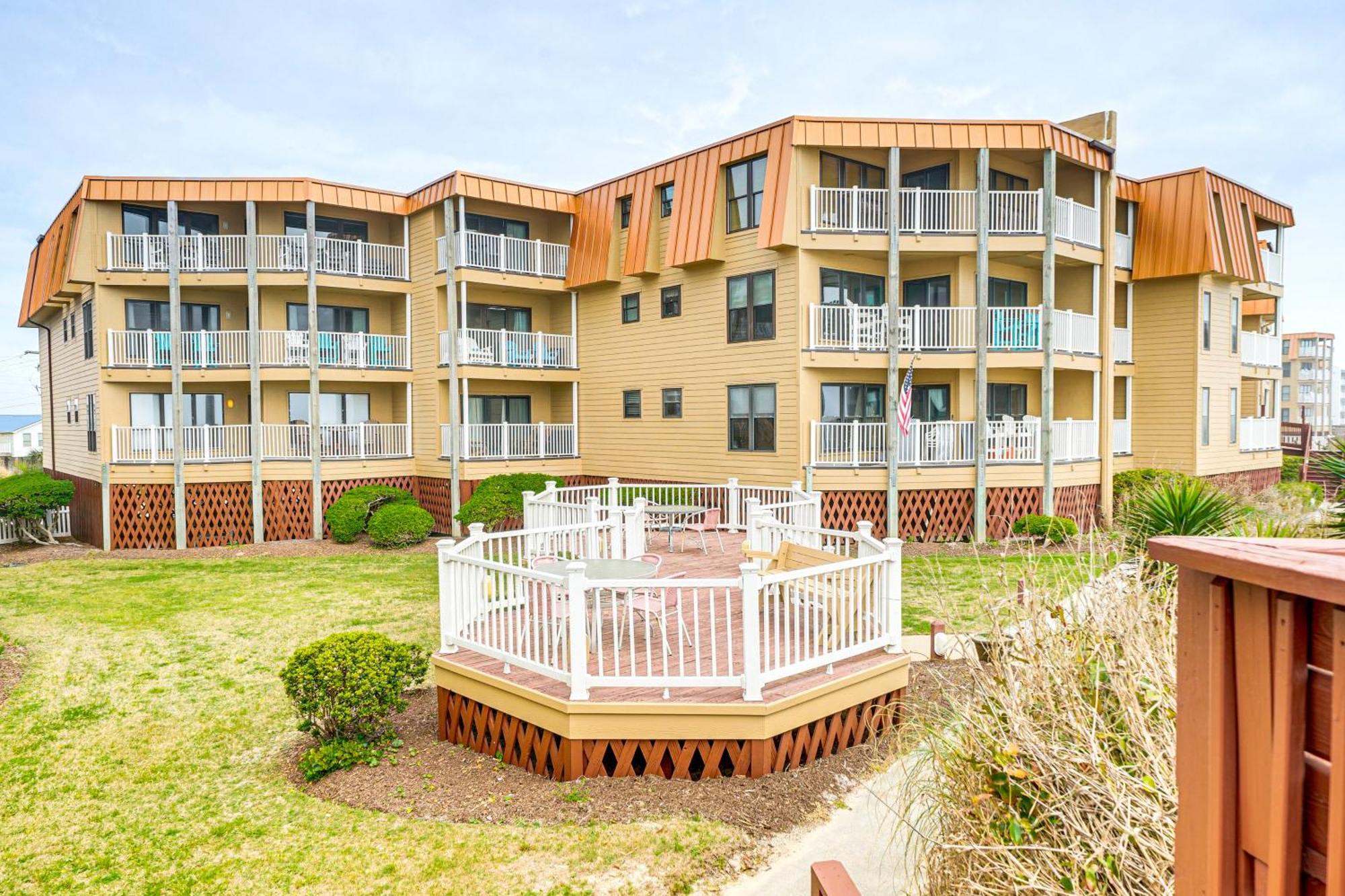 Steps To The Beach Oceanfront Condo With Lanai! North Topsail Beach Eksteriør bilde